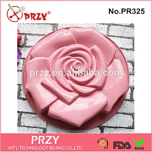 PRZY PR325 high quality silicone rose cake pan for baking