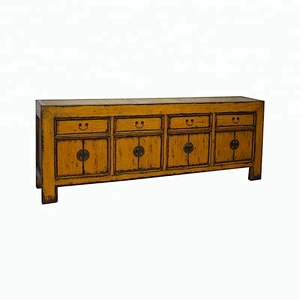 Chinese antique reproduction lacquered buffet living room furniture