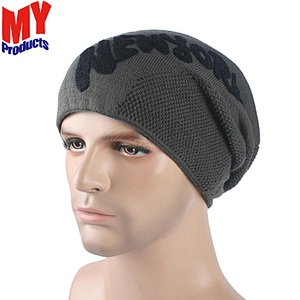 Solid Male Beanies Women Hats Casual Polyester Men's Hats Knit Knitted Hats