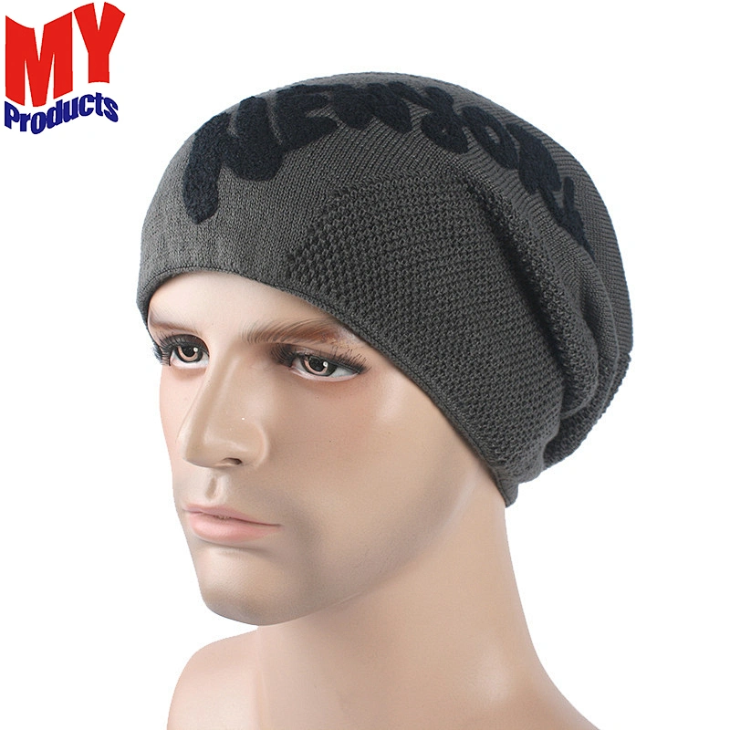 Solid Male Beanies Women Hats Casual Polyester Men's Hats Knit Knitted Hats