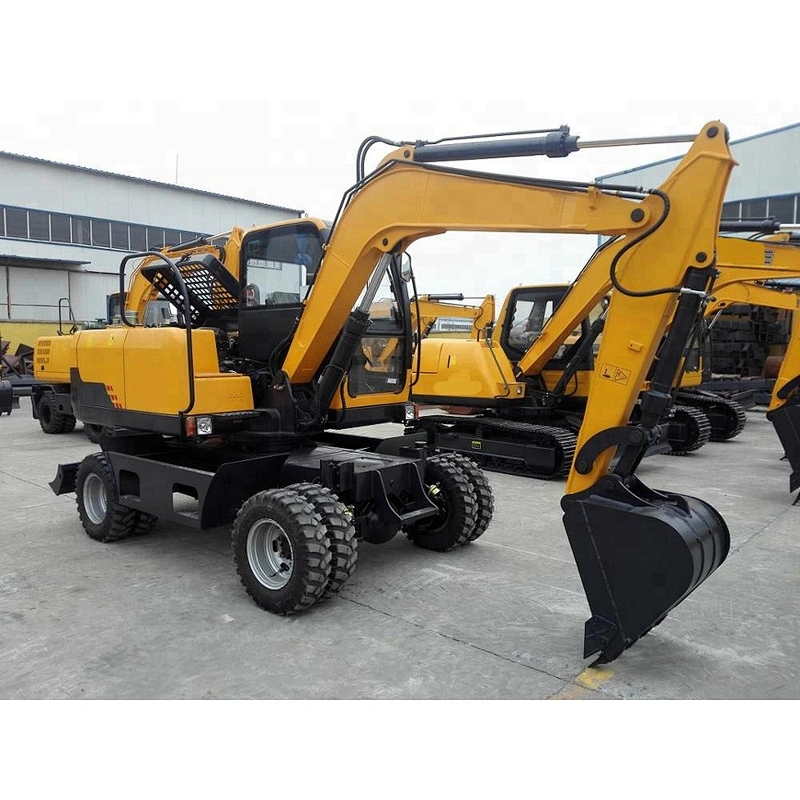 China supplier low price 7 ton wheel excavator for sale