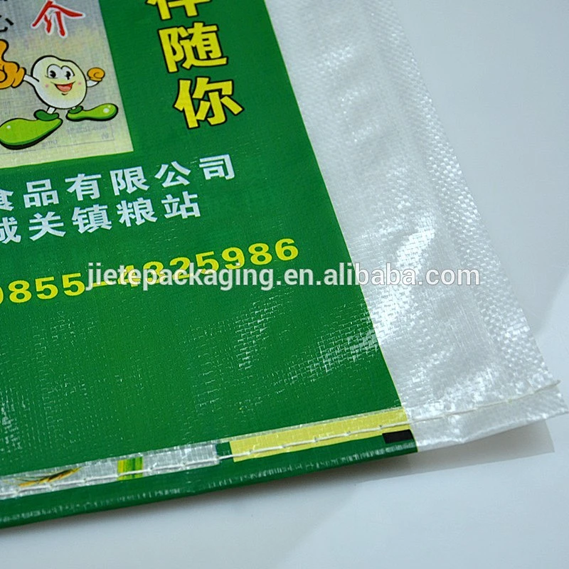 Biodegradable plastic 25kg woven rice bag size