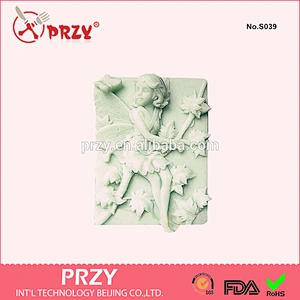 s039 przy beautiful silicone angel soap mold