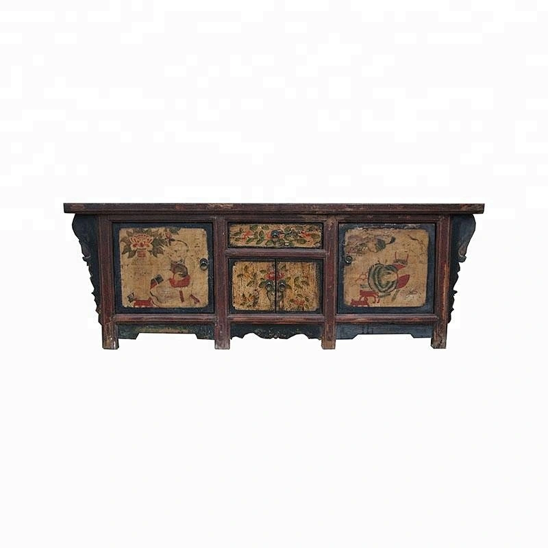 wholesale antique reproduction old distressed painted storage furniture
