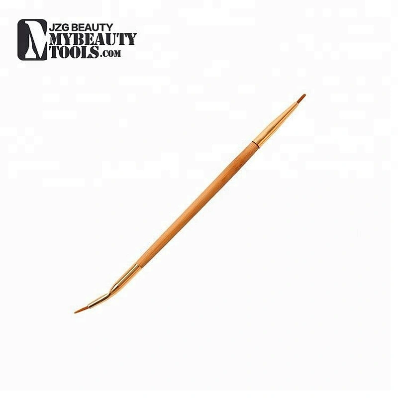 Makeup bent double ended angle lip eyeliner brush