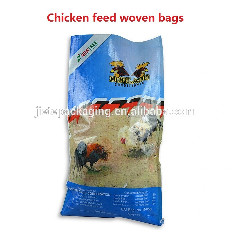 20kg animal feed bags Color printing coated bags Moisture-proof leak-proof woven bag