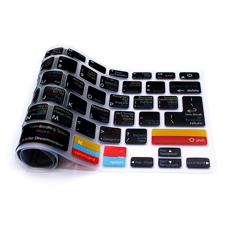 Hot Selling Dreamweaver Shortcuts Laptop Skin custom computer dust cover For Mac mac book pro laptop computer