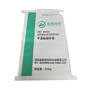 25kg kraft paper cement, putty powder packaging bag with valve port