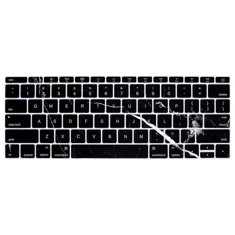 high quality odm silicone laptop keyboard skins for macbook retina 12 and 13 without touch bar English version