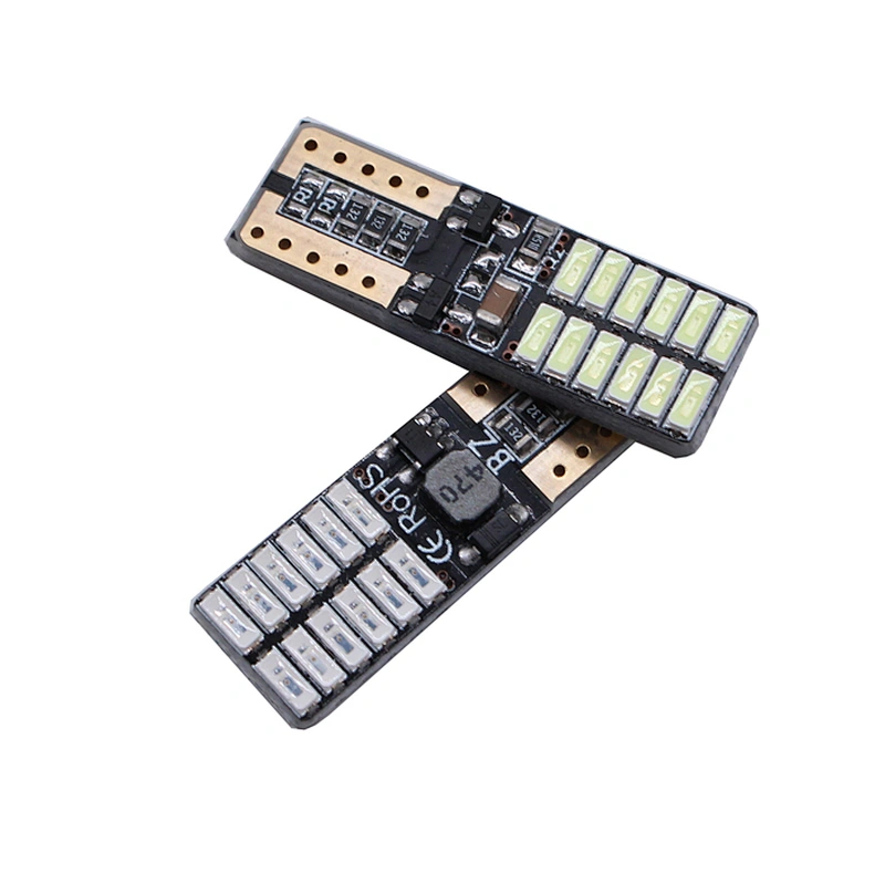 INTERIOR 4014 W5W CANBUS T10 24SMD Red LED Light
