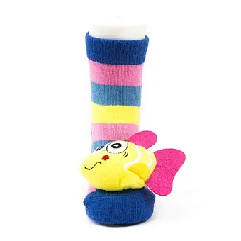 Autumn Winter wholesale kids manufacturers Newborn non slip floor lovely cartoon cat bear coral velvet Baby shoe Socks