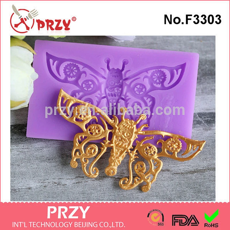 Inverted sugar embossed mold complete set of European decorative embossed head surrounded by food grade silicone mold