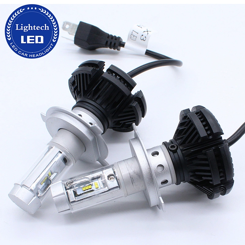 DIY Color Car Accessories x3 6000lm led headlight H11 H8 H7 H4 9005 9006 Auto Led Headlight With Fanless For Motorcycles