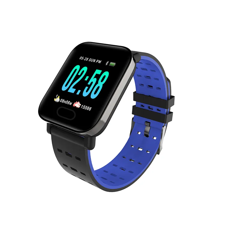 2019 New android/ios Bluetooth smart watch IP67 with Blood pressure monitoring sport wrist band watch