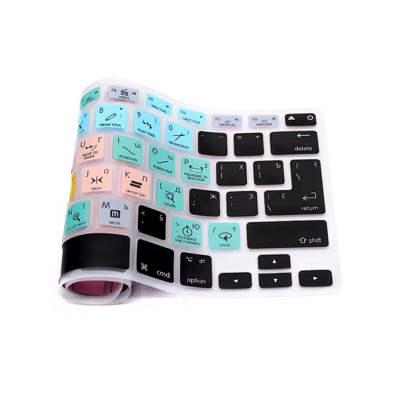 Steinberg Cubase  Russian Languages Keyboard Protective Film For Macbook Hotkeys Keyboard Covers
