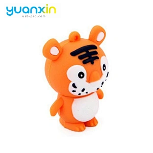 Tiger Shape Oem Popular 8G China Novelty Doll Pen Drive Full Capacity High Speed