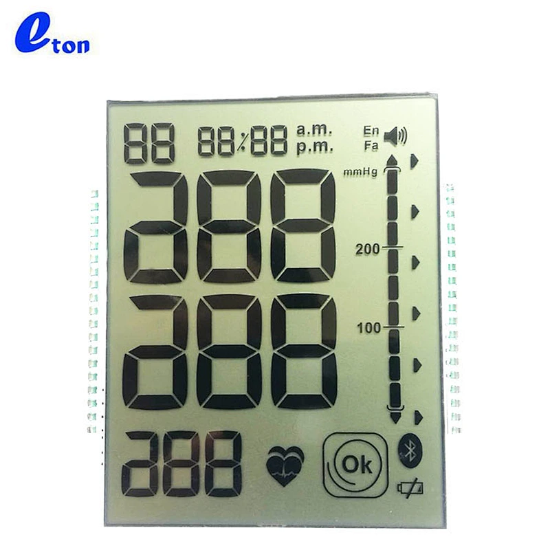 transparent blood-pressure meter tn lcd display