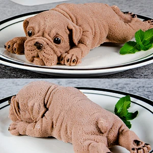 3D Shar Pei Silicone Cake Molds Chocolate Puppy Dog Soap mold Mousse Ice Cream mould