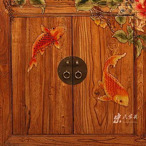 hand painted chinese antique style living room sideboard