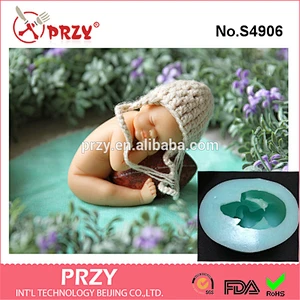 S4906 rugby baby doll soap molds 3d silicone molds for soap handmade soap mold