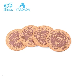 Silk screen printing cork coaster OEM factory Professional production cork board coaster