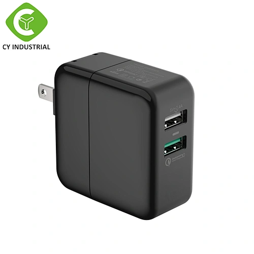 Chinese factory direct flat panel dual port USB wall charger
