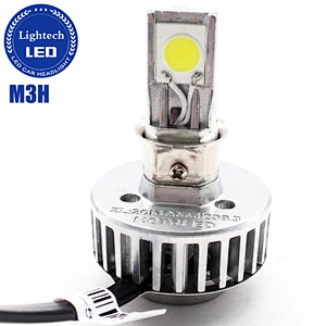 Lightech Wholesale M3H motorcycle Headlight 3 faces 360 30W Super Bright High Low Headlights for motorcycles