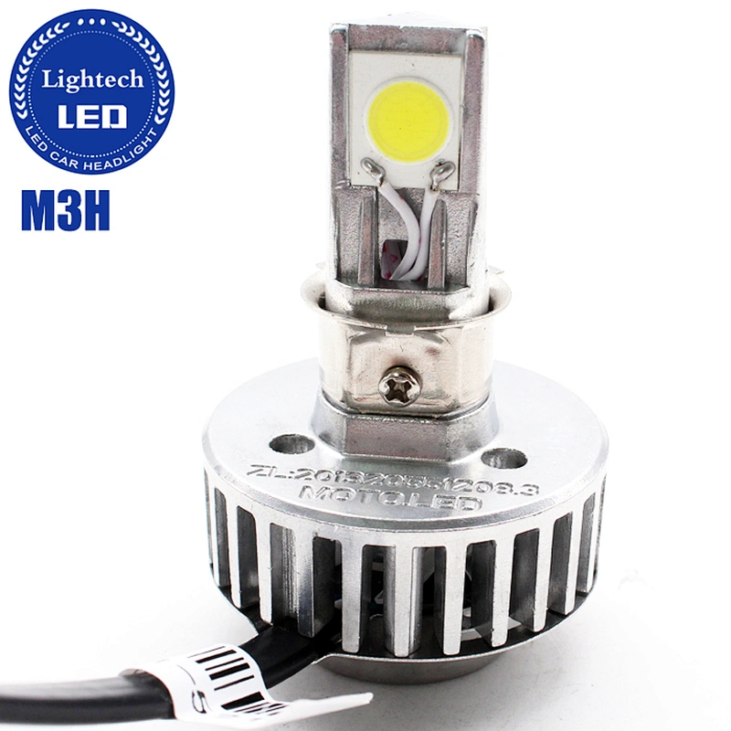 Lightech Wholesale M3H motorcycle Headlight 3 faces 360 30W Super Bright High Low Headlights for motorcycles