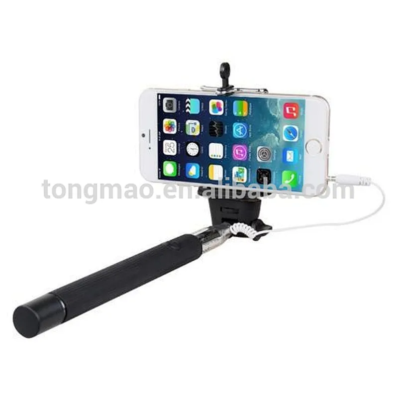 Extension Handheld Selfie Stick With Cable