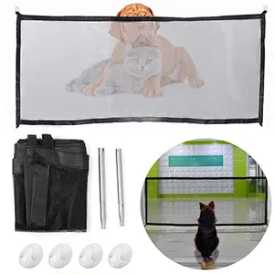 New Mesh Magic Pet Dog Gate Safe Guard And Install Anywhere Pet Safety Enclosure