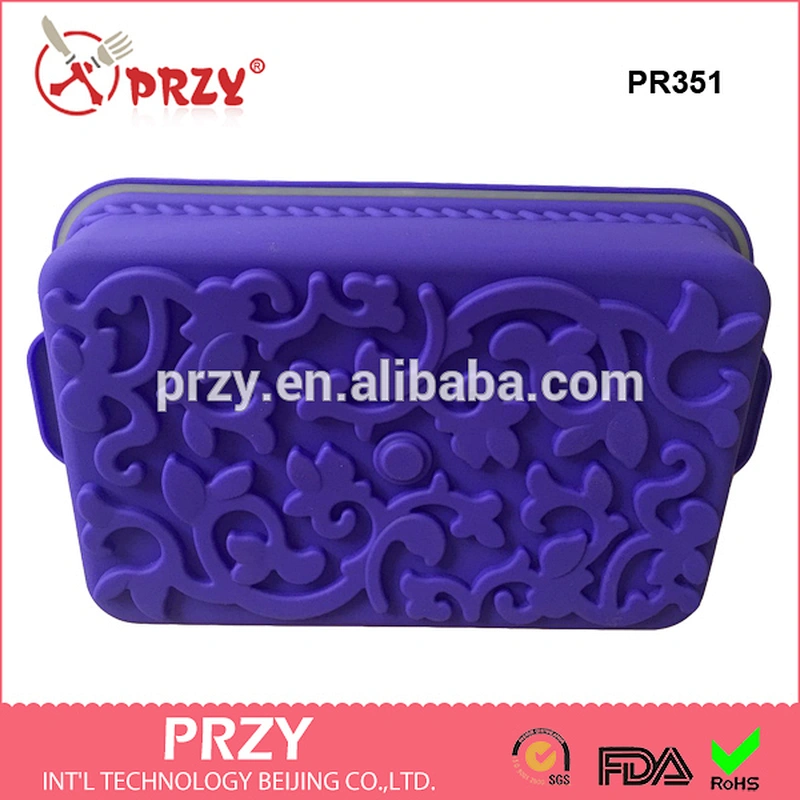 PR351 Eco-friendly Big square Silicone Pan Cake Pan