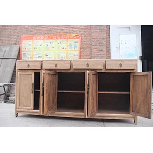 Reclaimed antique natual wood buffet sideboard