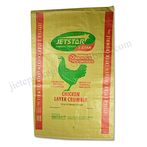 Customized pp woven poultry feed bag 25kg 50kg pouch for packing