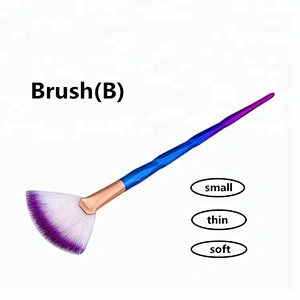 High Quality 2pcs Makeup Blush Brush Fan Cosmetic Brush