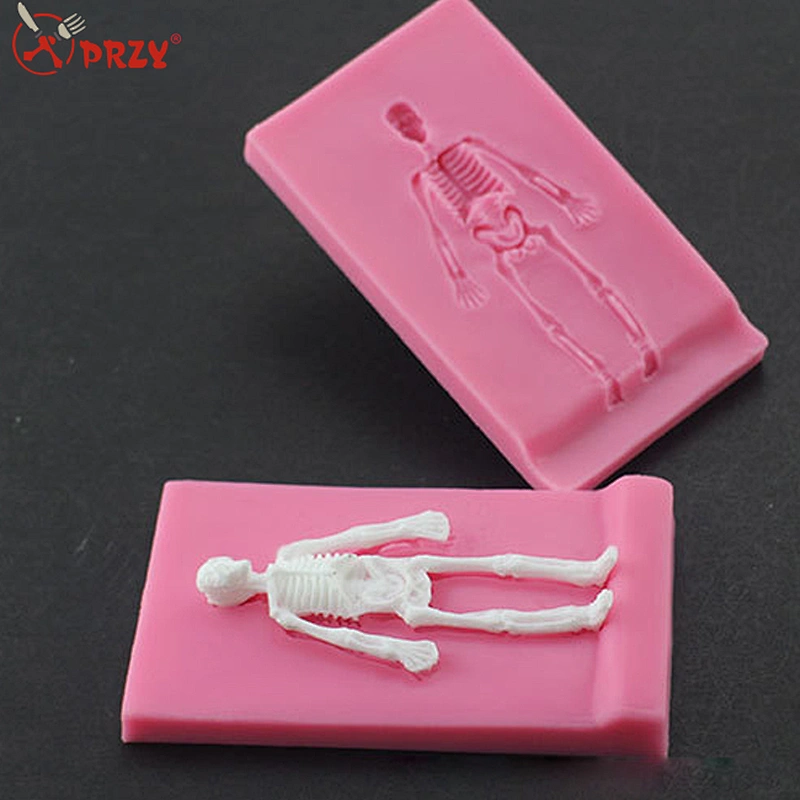 Halloween Cross coat coffin skull turned sugar silicone mold DIY cake barking mold customized silicone molds