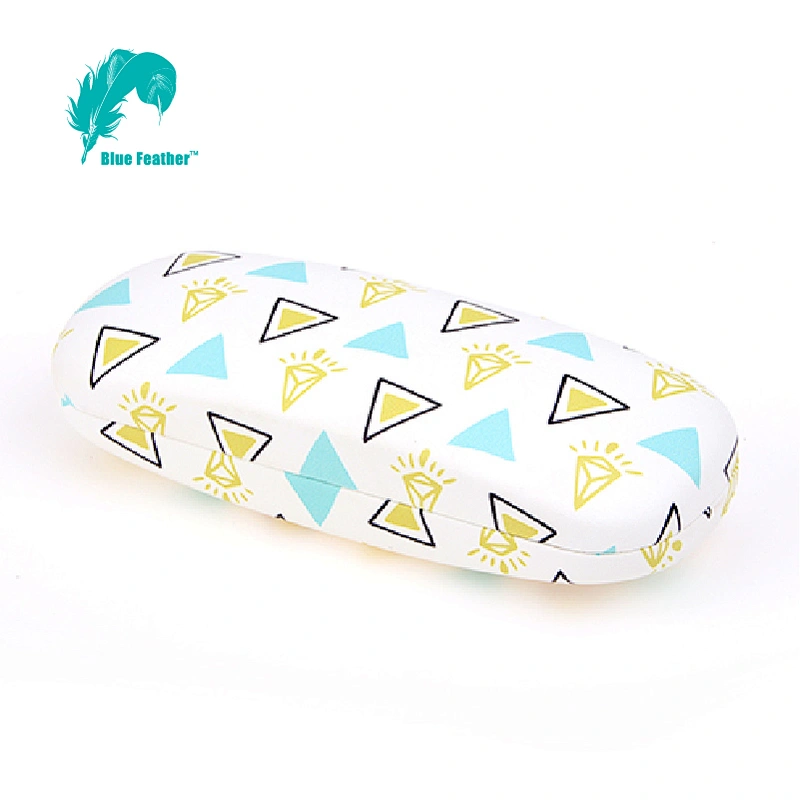 Durable Geometric Patterned Hard Eyewear Case for Modern Workplace