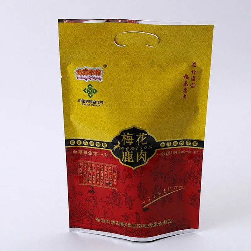 Custom color printing vacuum plastic food packaging bag