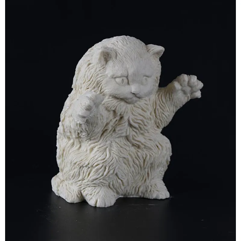 Cute Cat SOAP molds Handmade Candle making mold silica for Aroma Stone Decorations