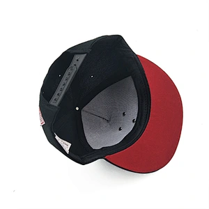 Best seller PU Printed Brim Plain Snapback Hats