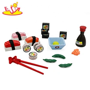 2018 New hottest children wooden toy sushi set for pretend play W10B273