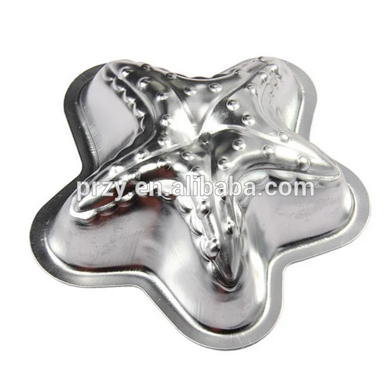 P245 PRZY High quality aluminum foil star shaped cake pan