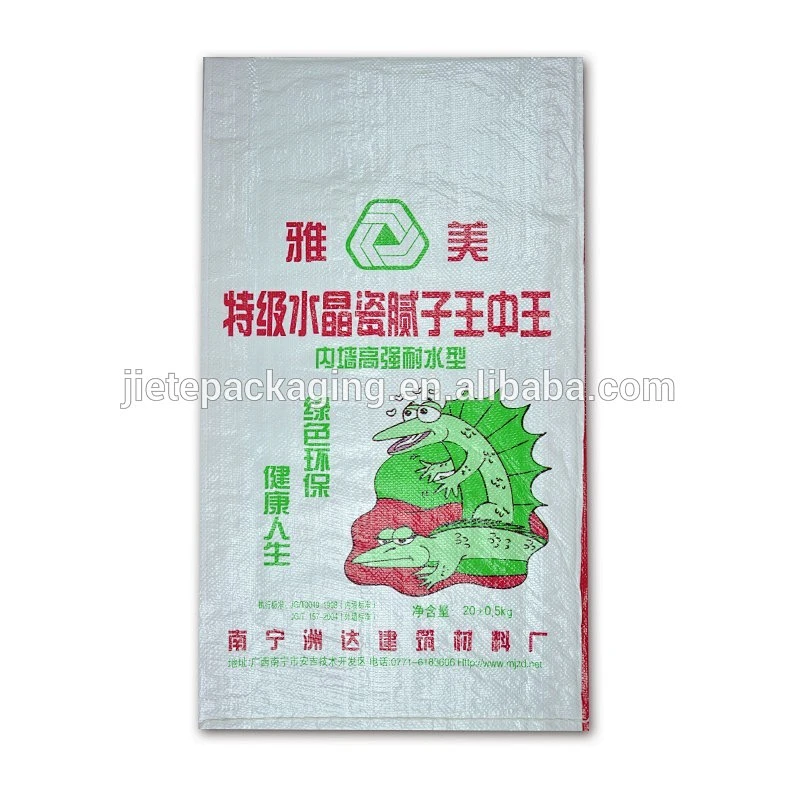 Cheap pp woven inner build putty powder packing bag 20kg