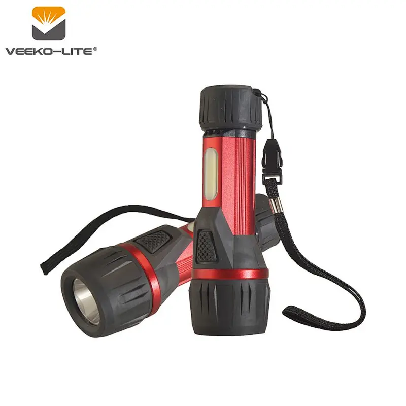 3AAA BATTERY ALUMINIUM 1W LED +3W COB MAGNETIC FLASHLIGHT 2018 HOT SALE 120 LUMENS