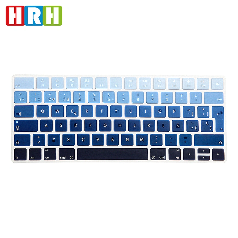 Spanish Ombre Color Keyboard Protector Cover Skin For Magic Keyboard MLA22LLB/A,EU Spanish keyboard skin