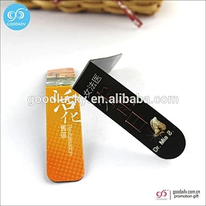 OEM manufacture gift magnet bookmarks clip