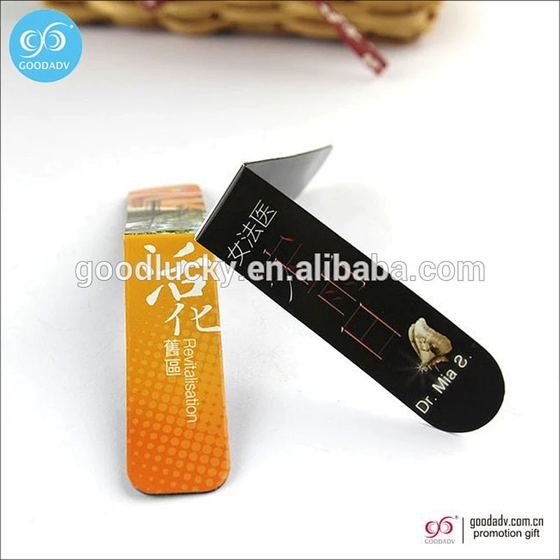 OEM manufacture gift magnet bookmarks clip