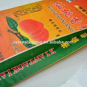 Reusable laminated and printed transparent woven pp polypropylene rice bag 25kg