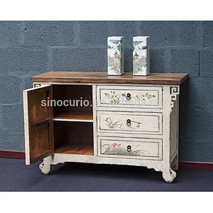 2017 wholesale furniture China living room set painted cabinet