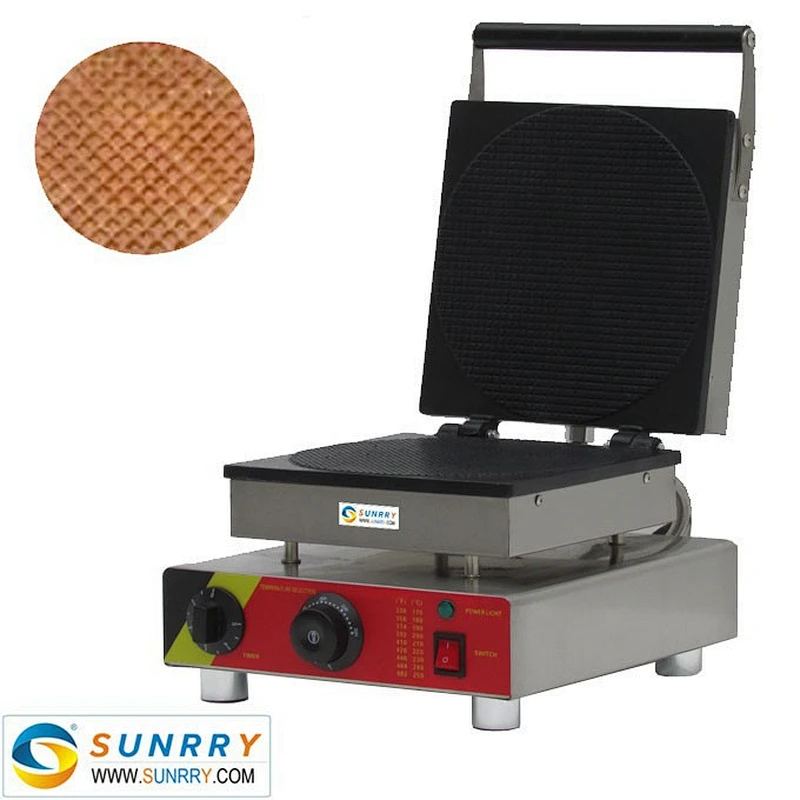 New-style 10KG Circular Snow Waffle Cone Maker Machine With CE (SUNRRY SY-KB30A)