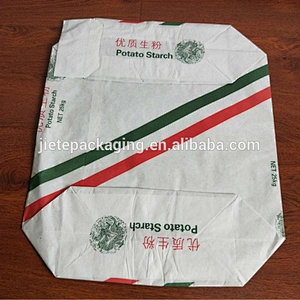 Kraft paper bag double layer for packing 1kg 2kg 25kg flour